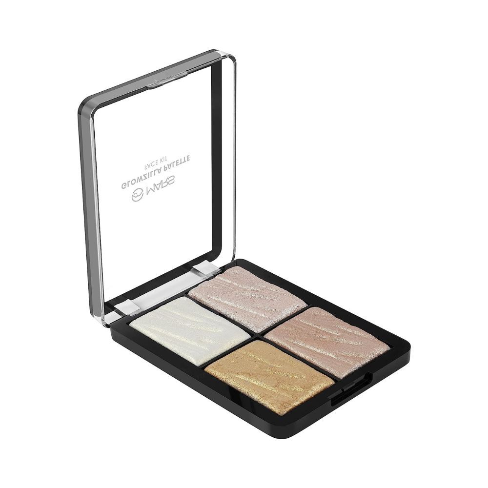 MARS Glowzilla Blush & Highlighter Palette for glass like finish (FP03-2)