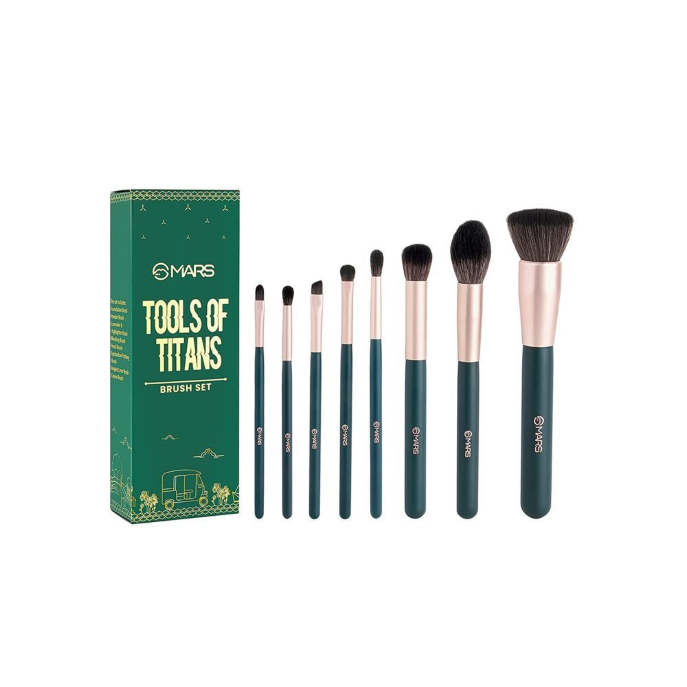 Mars Professional Premium 8 Pcs Makeup Brush Set For Professional Home Use