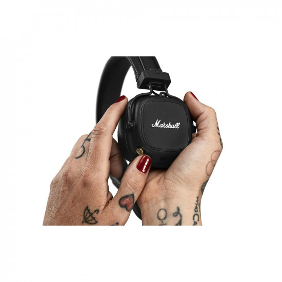 Marshall Major IV Wireless Bluetooth On Ear Headphone with Mic (Black)