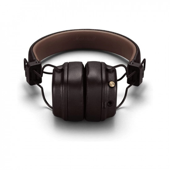 Marshall Major IV Wireless Bluetooth On Ear Headphone with Mic (Brown)