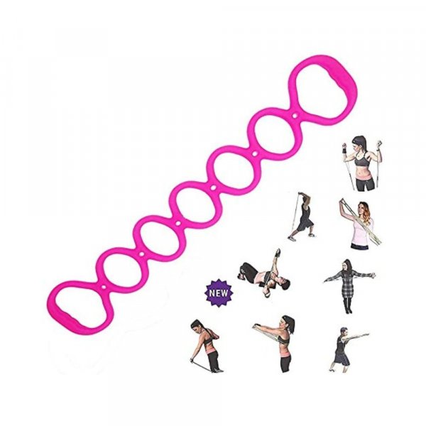 Mastere 7 Ring Stretch Exercise Band - Miracle Miles Band, Resistance Bands,Yoga Stretching