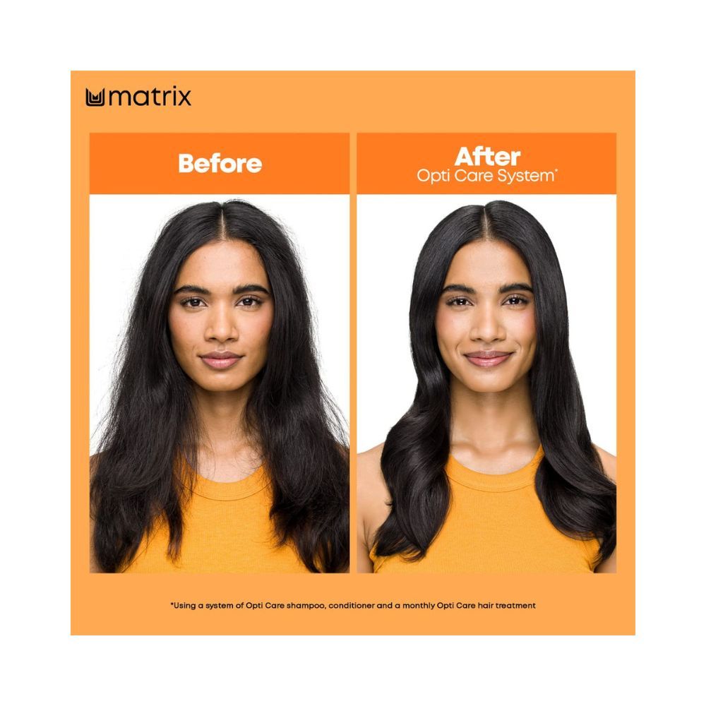 Matrix Opti Care Professional Shampoo | Controls frizz leaving hair salon like Smooth Straight