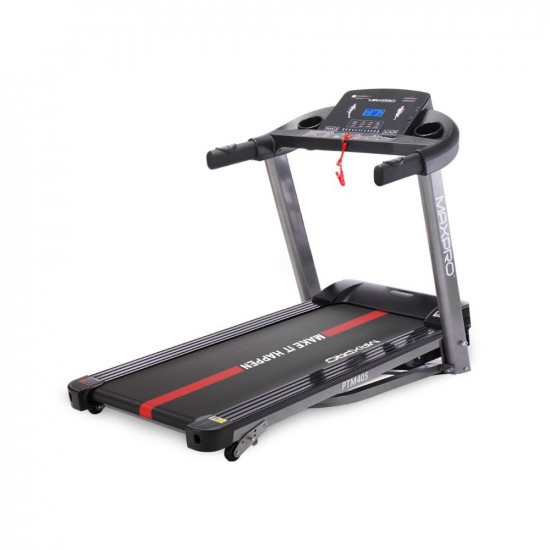 MAXPRO PTM405 2HP(4 HP Peak) Folding Treadmill, Electric Motorized Power Fitness Running Machine with LCD Display and Mobile Phone Holder Perfect for Home Use “DIY Installation with Video call assistance”