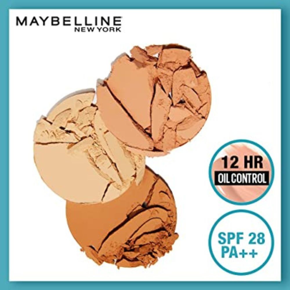 Maybelline New York Compact Powder, With SPF to Protect Skin from Sun, Absorbs Oil, Fit Me, 230 Natural Buff, 8g