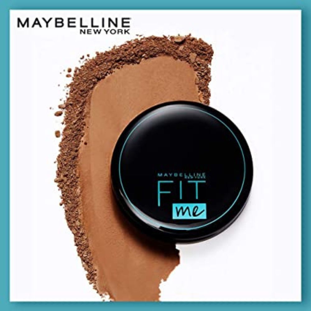 Maybelline New York Compact Powder, With SPF to Protect Skin from Sun, Absorbs Oil, Fit Me, 310 Sun Beige, 8g