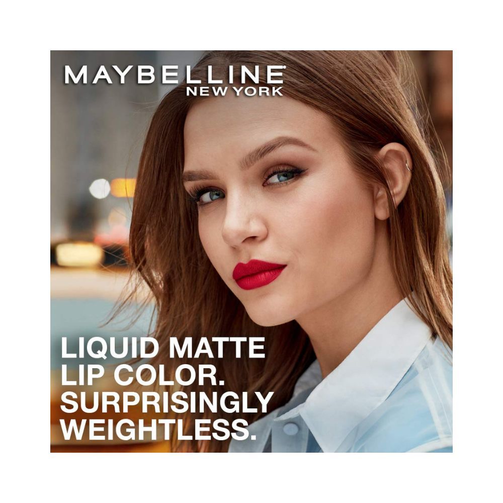 Maybelline New York Lipstick, Matte Finish, Non-Sticky and Non-Drying
