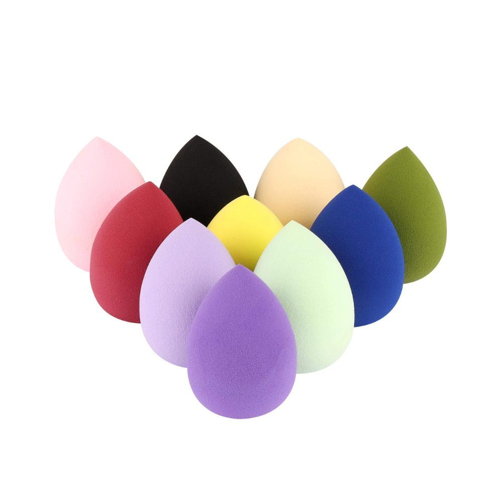 MAYU 10 Packs Makeup Sponge Blender Egg Shaped Foundation Blending Sponge