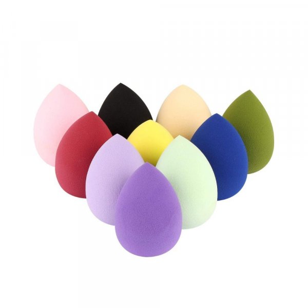 MAYU 10 Packs Makeup Sponge Blender Egg Shaped Foundation Blending Sponge