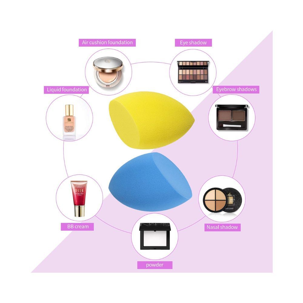 Mayu 10 Pcs Makeup Sponge Set Beauty Blender Foundation