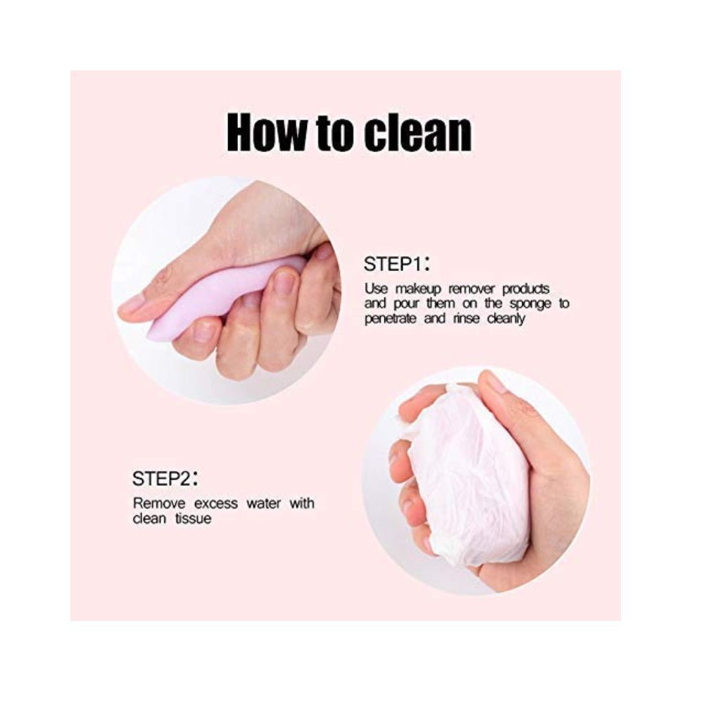 Mayu 2PCS Multicolor Makeup Sponges Set Blender Beauty Cosmetics Tool Flawless Facial Powder Puff