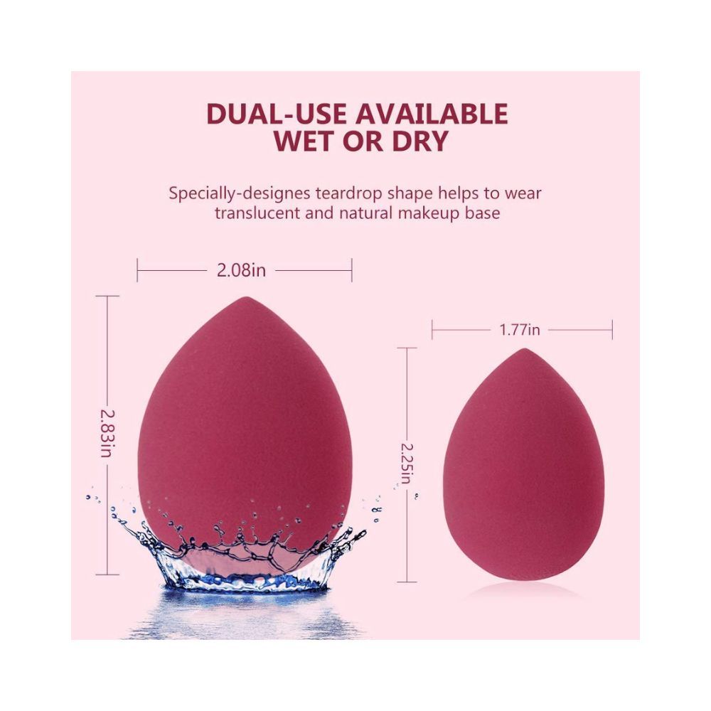 Mayu 2PCS Multicolor Makeup Sponges Set Blender Beauty Cosmetics Tool Flawless Facial Powder Puff