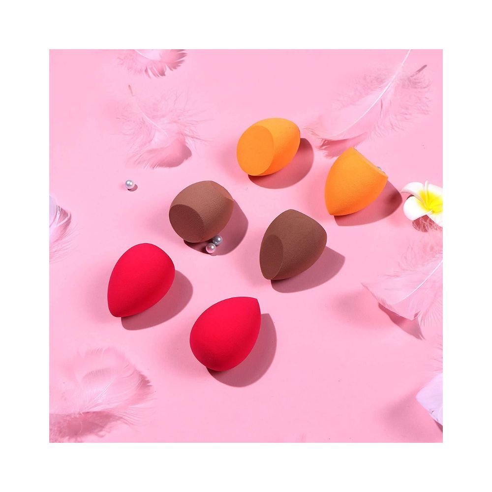 Mayu 6PCS Makeup Sponge Set Latext-free Beauty Sponge Makeup Blender