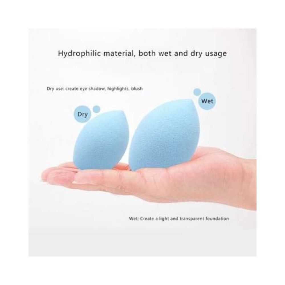 MAYU Extra Soft Foundation Makeup Brush with 3 Sponge puff blender