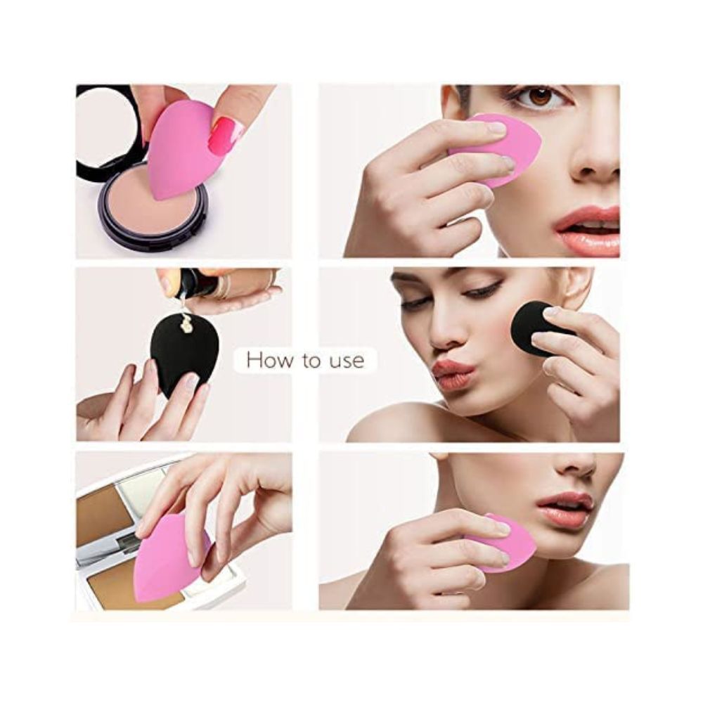 MAYU Makeup Sponge Set Beauty Blender with Egg Case, Soft Sponge For Liquid Foundation