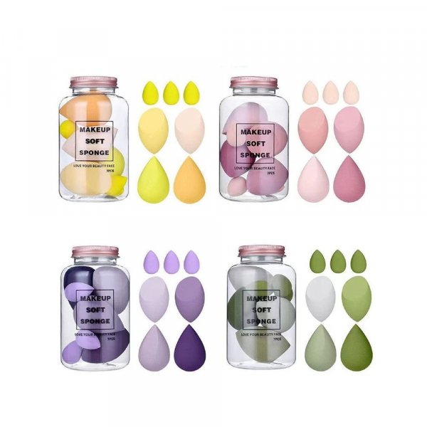 MAYU Makeup Sponge Set Beauty Blender with Egg Case, Soft Sponge For Liquid Foundation