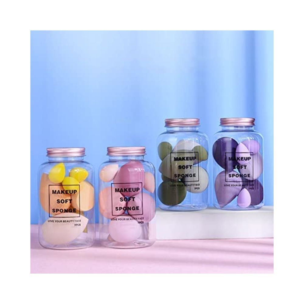 MAYU Makeup Sponge Set Beauty Blender with Egg Case, Soft Sponge For Liquid Foundation