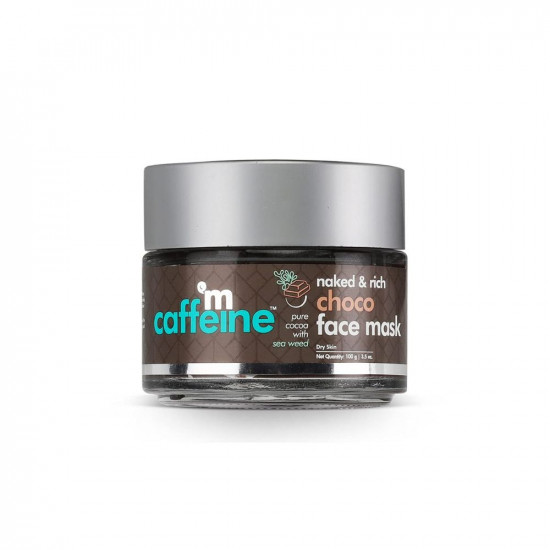 mCaffeine Choco Hydrating Face Mask for Dry Skin | Clay Face Pack with Aloe Vera & Cocoa for Smooth & Nourished Skin | Paraben & Mineral Oil Free (100gm)