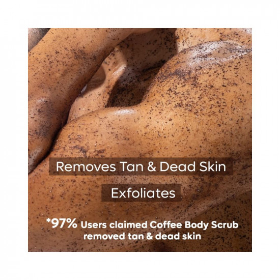 mCaffeine Exfoliating Coffee Body Scrub for Tan Removal & Soft-Smooth Skin | For Women & Men | De-Tan Bathing Scrub with Coconut Oil, Removes Dirt & Dead Skin - Combo Saver Pack of 2 (200gm)