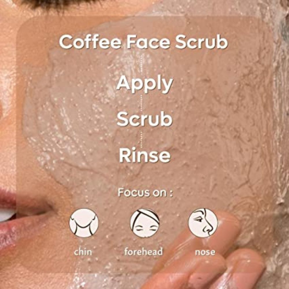 mCaffeine Exfoliating Coffee Face & Body Scrub Combo For Tan Removal | For Women & Men - 200gm