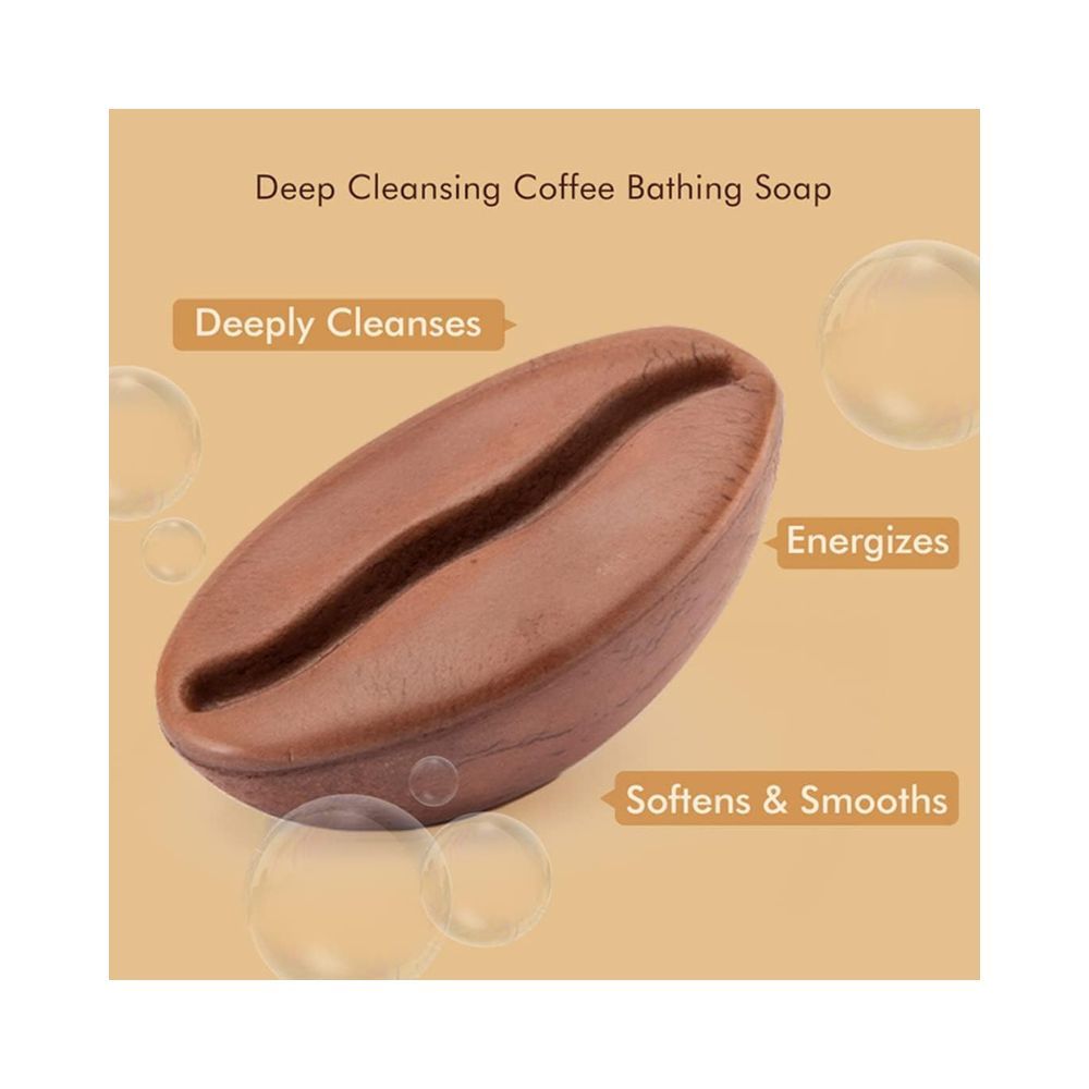 mCaffeine Pack of 3 Coffee Bath Soaps | Deep Cleansing