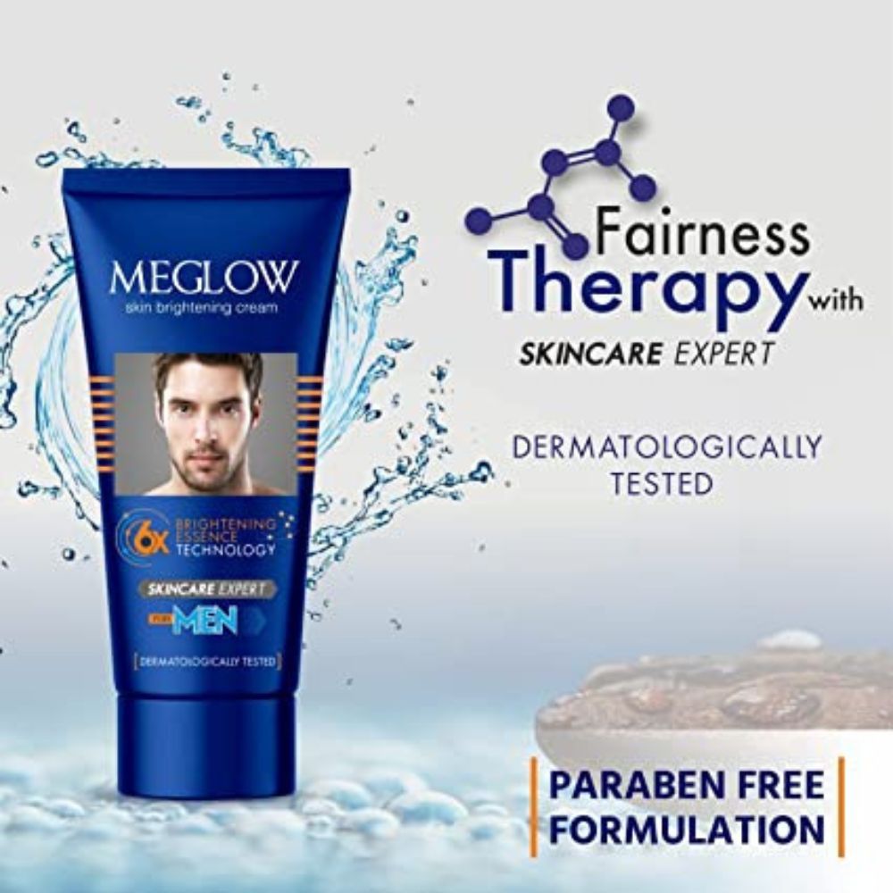 Meglow Face Cream Combo Pack of 2 for Men, 50g- Aloevera Extracts Helps to Brightening & Moisturize Skin|SPF 15|Paraben Free|Vitamin E|