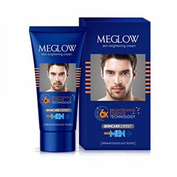 Meglow Premium Face Cream for Men 50g With Mild Aloe Vera Fragrance|SPF 15|with Vitamin E,Helps to Brightening &amp; Moisturize Skin