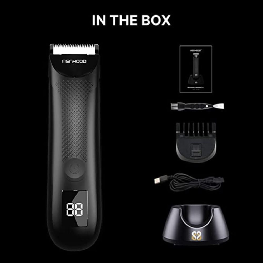 MENHOOD Men's WaterProof Cordless Grooming Trimmer 2.0 for Men