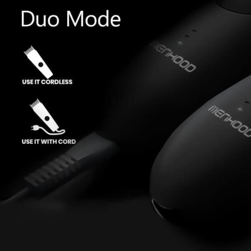MENHOOD Men's WaterProof Cordless Grooming Trimmer for Men, Suitable for Beard, Body Private Part Shaving, Head and Pubic Hair