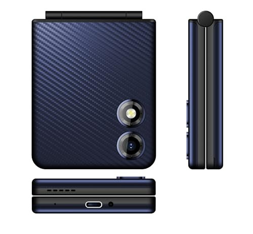 Micromax All-New X1i Flip keypad Phone with Dual SIM  Big 24 Display  TypeC USB Port  Wireless FM  Auto Call Recording  Black Blue 