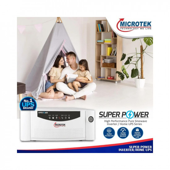 Microtek Brand Super Power Pure Sinewave Inverter/UPS Series for Home, Office & Shops - 950VA/760W (1100-12V)