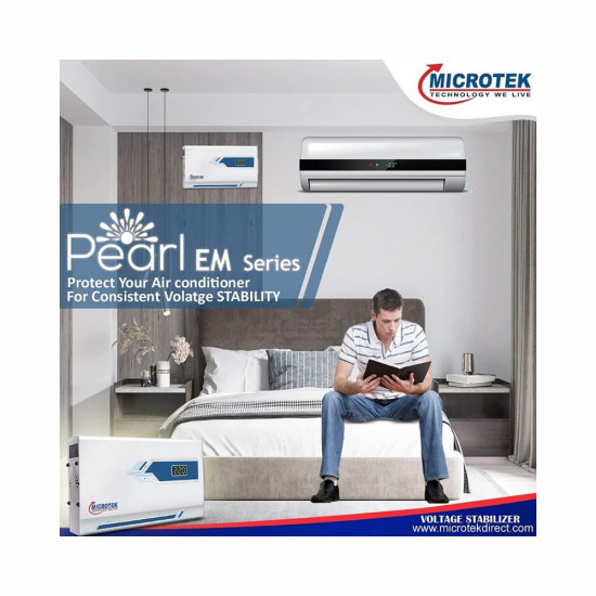 Microtek Pearl EM4130 Automatic Voltage Stabilizer for AC up to 1 5 ton 130V 300V
