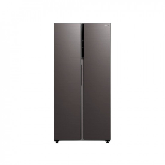 Midea 482 L Side by Side Refrigerator with Inverter (MDRS619FGG28IND, Black Jazz)