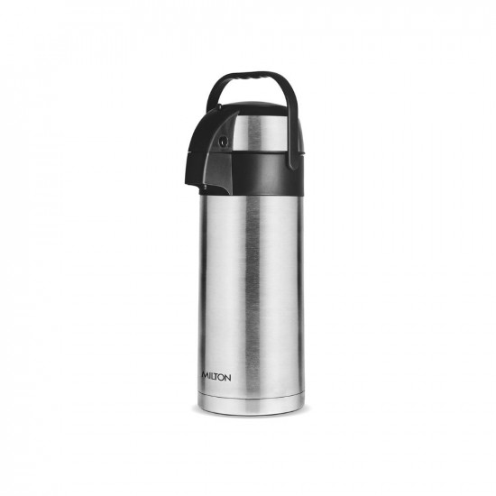 milton Beverage Dispenser 3500 Stainless Steel for Serving Tea and Coffee, 3.58 Litre, Silver & Milton Pinnacle 2000 Thermosteel 24 Hours Hot or Cold Dispenser, 1910 ml, Silver