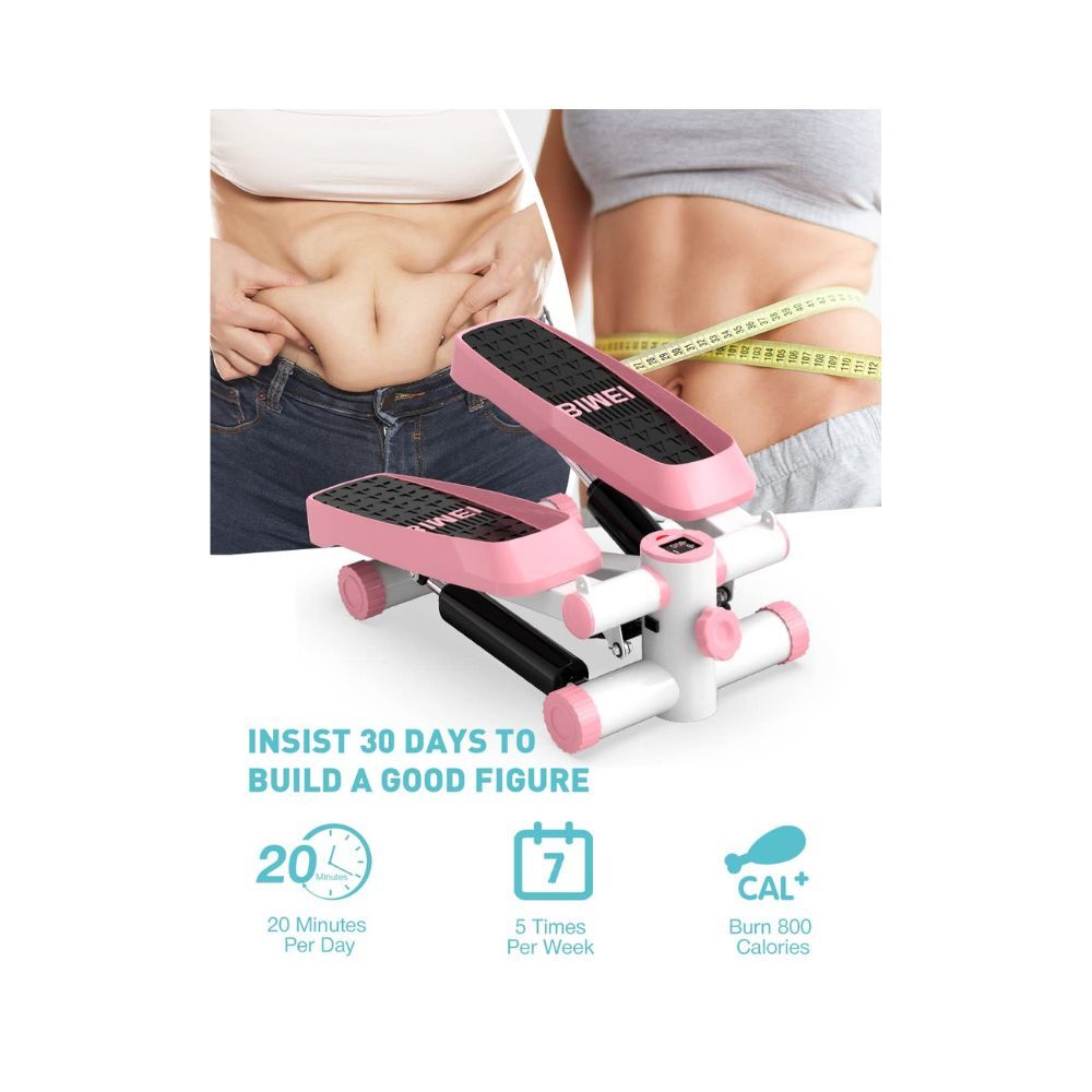 Mini Exercise Stepper, Stair Steppers with Resistance Bands