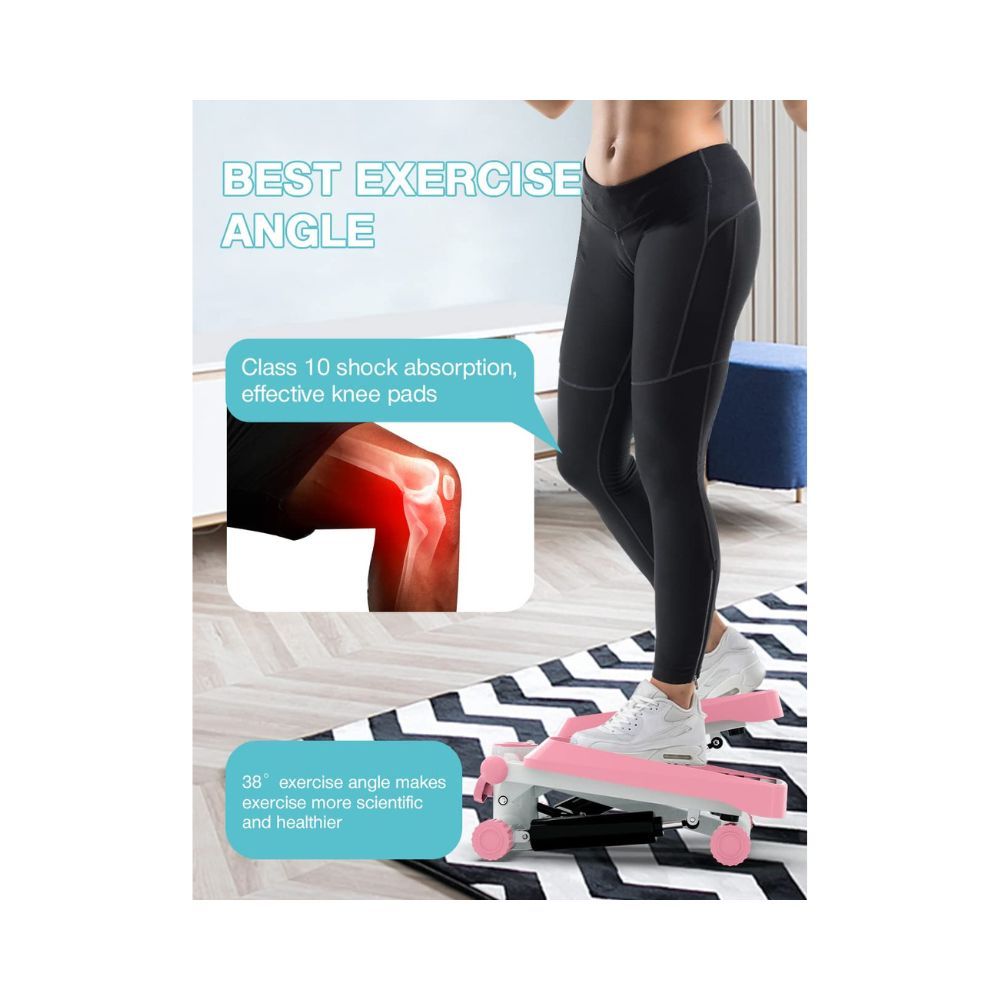 Mini Exercise Stepper, Stair Steppers with Resistance Bands