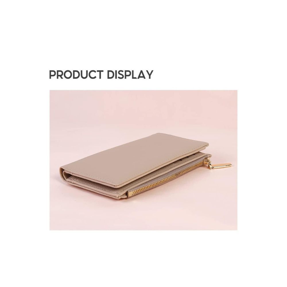 Miniso Lether Women Wallet,Wallet Purse Clutch with Card Slots and Coin Holder