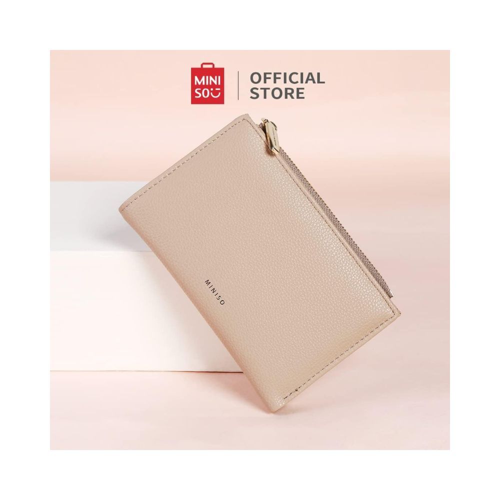 Miniso Lether Women Wallet,Wallet Purse Clutch with Card Slots and Coin Holder