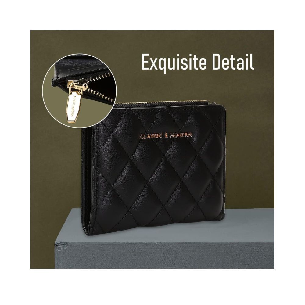 Miniso Polyester;Polyurethane Women Purse(Black)