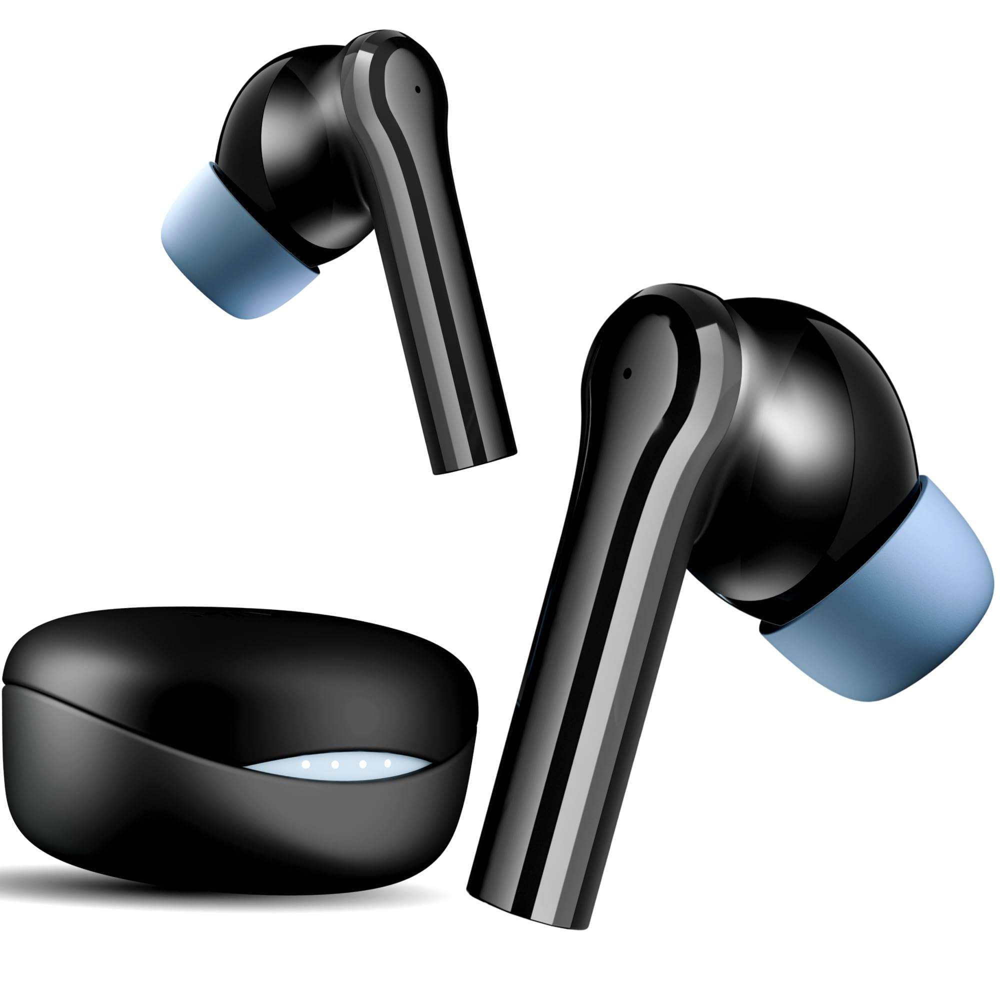 Mivi DuoPods Maxx TWS New Launch 13mm Bass Drivers 50 Hrs Playtime HD Call Clarity with AI-ENC Gaming Mode BT v53 Swift Type-C Charging Made in India Earbuds