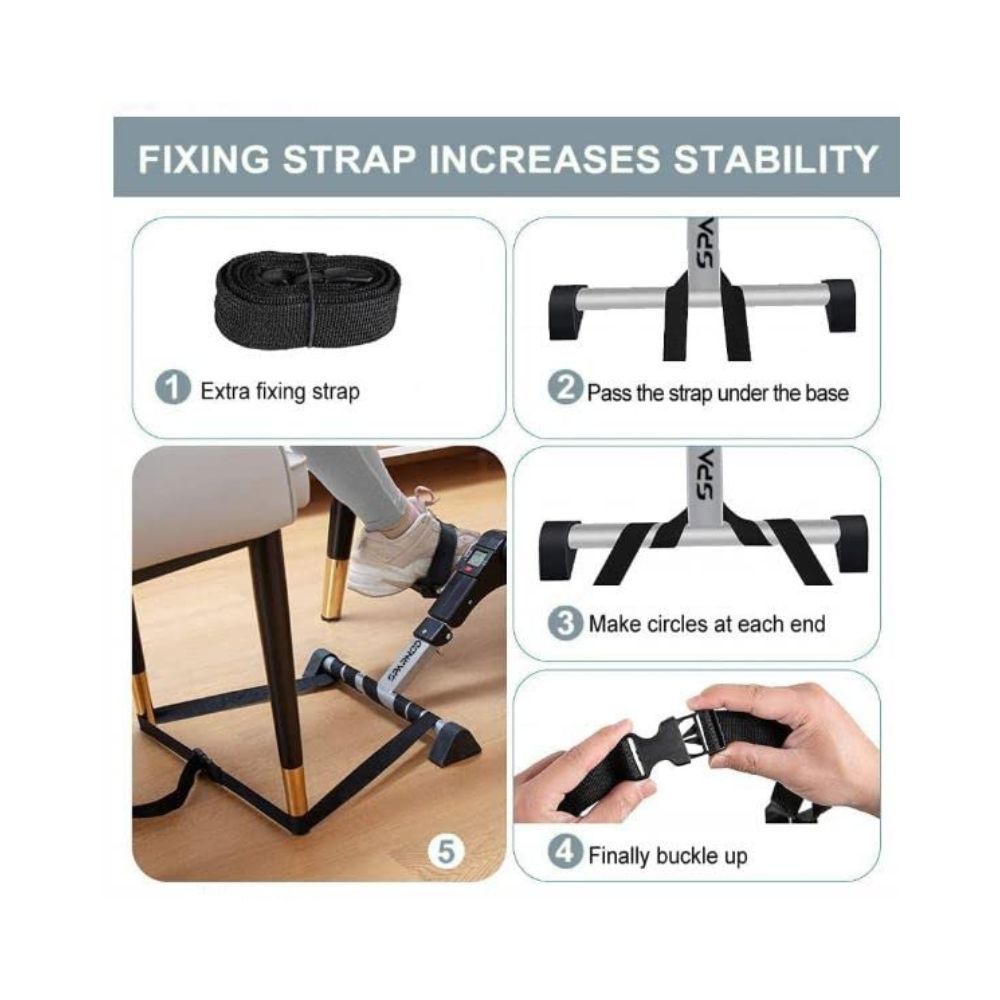 Mogal Pedal Exerciser Cycle Bike for Home Gym LCD Counter Foldable Exercise Bike Indoor Fitness Resistance Home Use Mini Bike