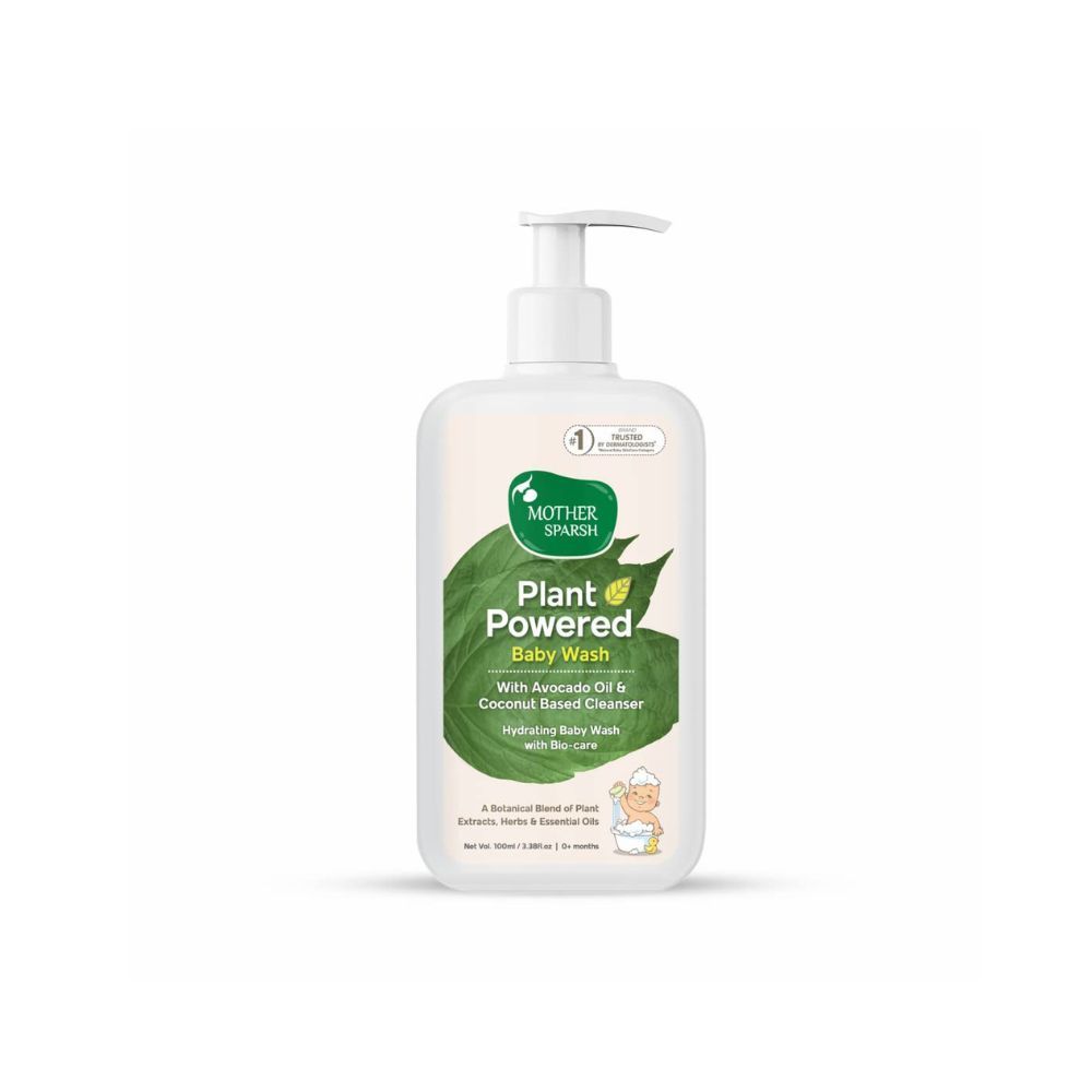 Mother Sparsh Plant Powered Natural Hydrating Baby Wash With Avacado Oil & Coconut - 100 ml