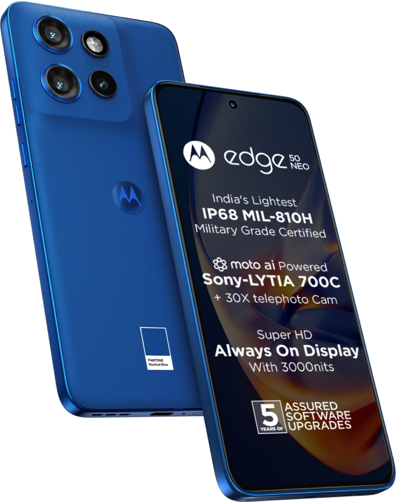 Motorola Edge 50 Neo 5G Pantone Nautical Blue 8GB RAM 256GB Storage