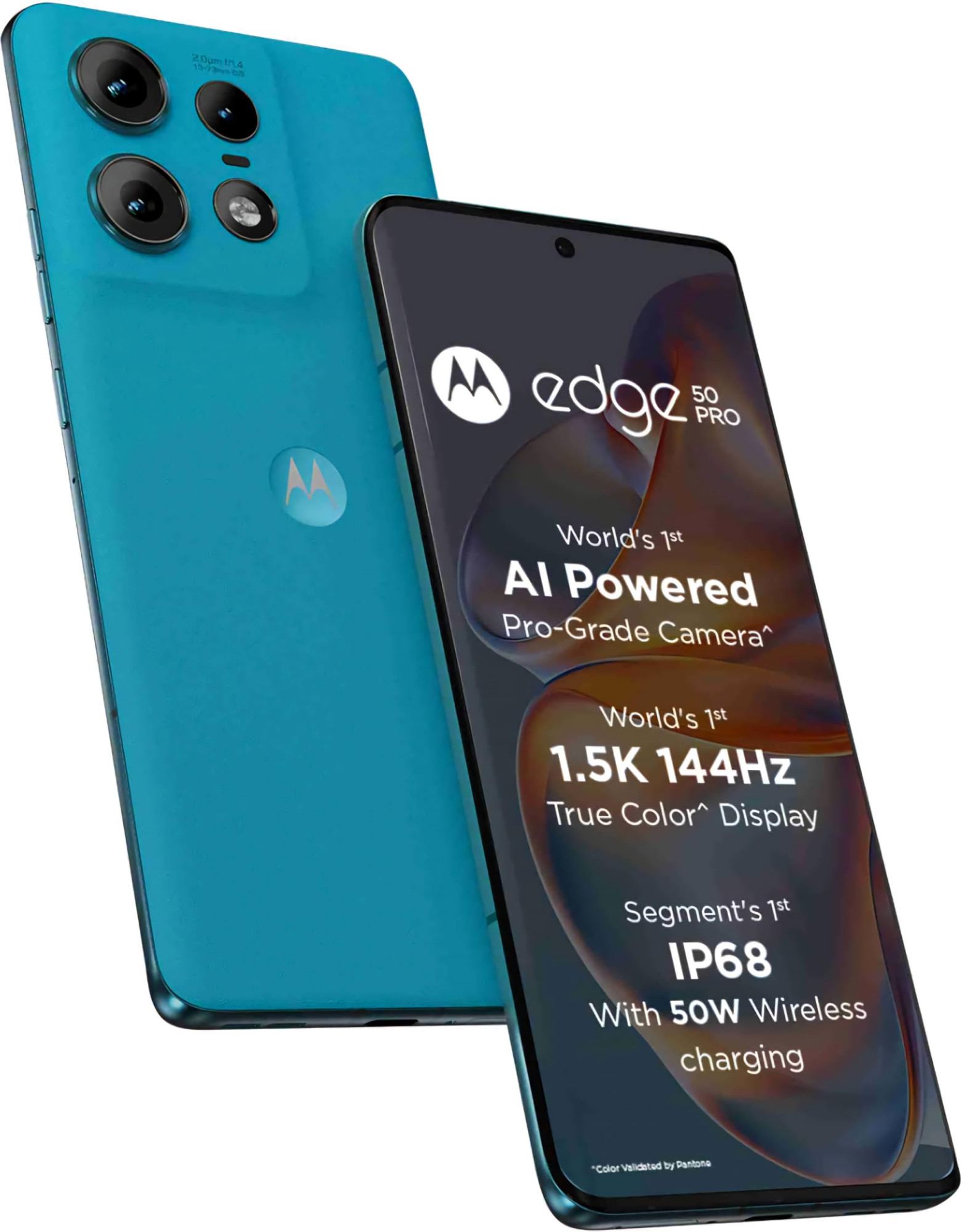Motorola Edge 50 Pro 5G with 125W Charger Caneel Bay 12GB RAM 256GB Storage