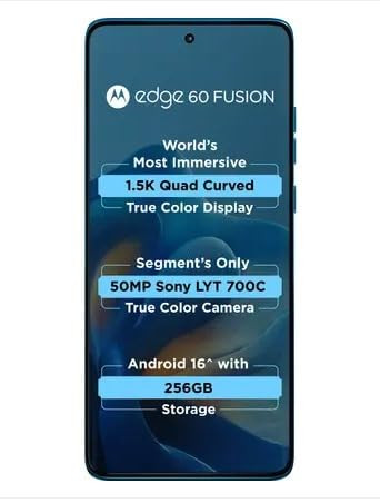 Motorola Edge 60 Fusion Mykonos Blue 12 GB 256