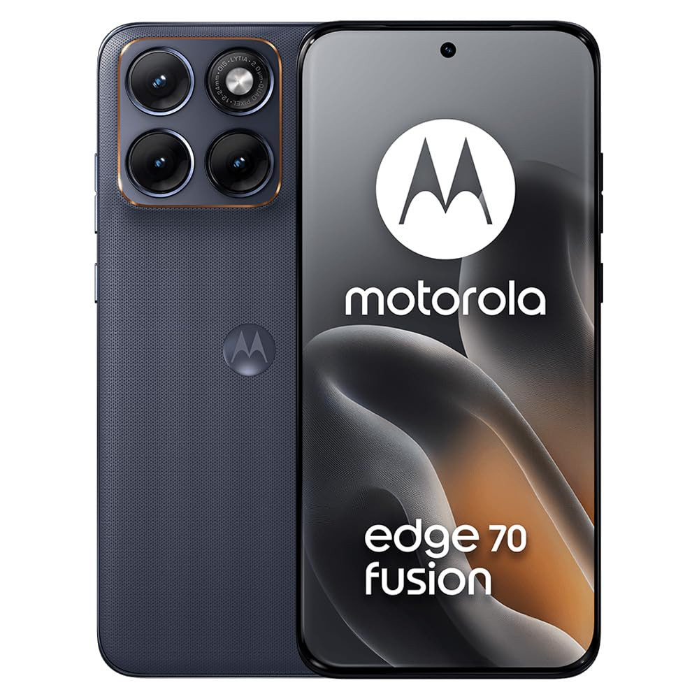 Motorola Edge 70 Fusion Pantone Silhouette 8GB RAM 256GB Storage 678 144Hz 15K AMOLED Display Snapdragon 7s Gen 4 50MP Sony LYTIA 710 OIS 7000mAh Battery 68W TurboPower