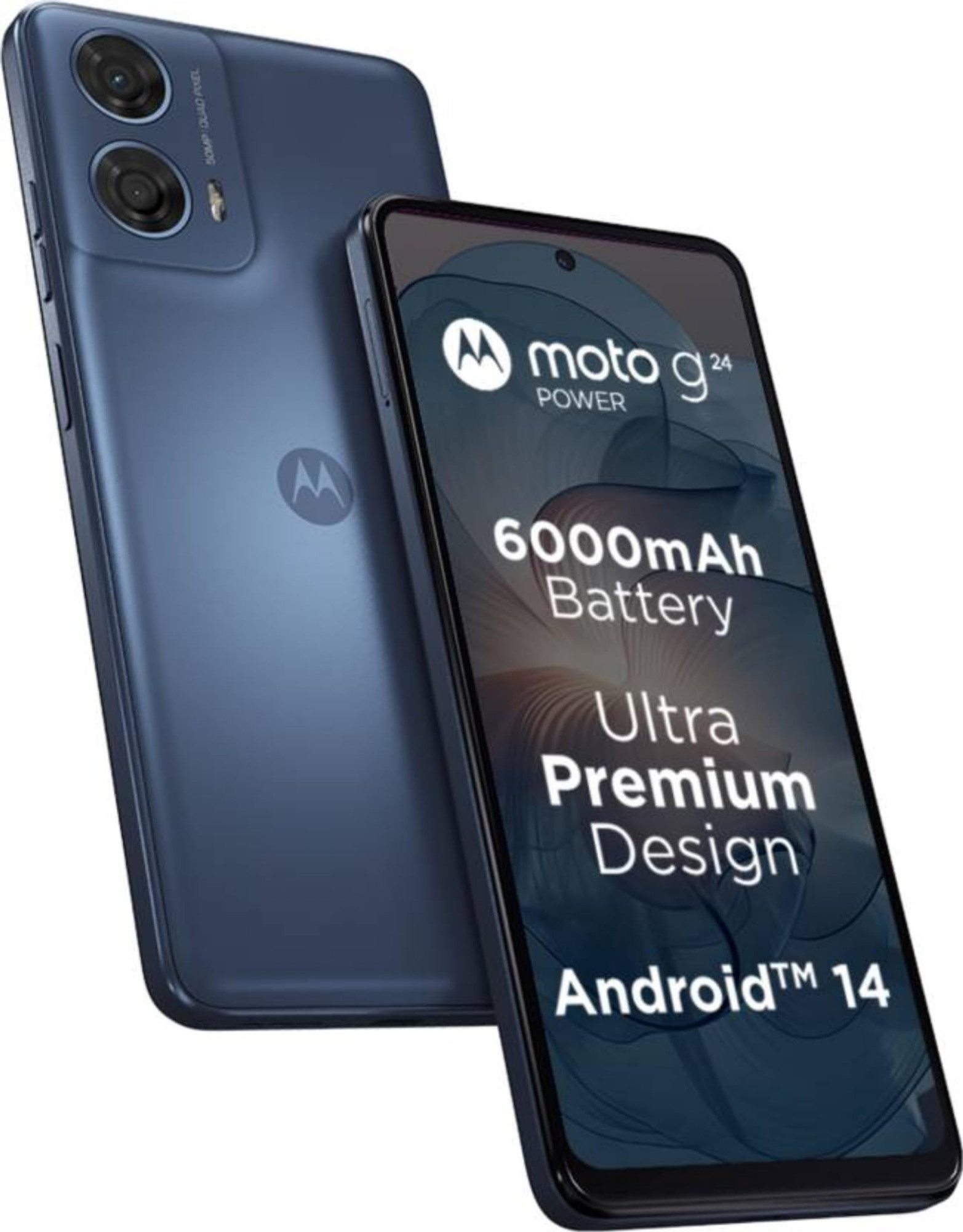 Motorola G24 Power Ink Blue 4GB RAM 128GB Storage  Expandable Upto 1 TB  up to 8GB with RAM Boost  50 MP Quad Pixel Camera  MediaTek Helio G85  6000 mAh Battery  33 W TurboPower Charger