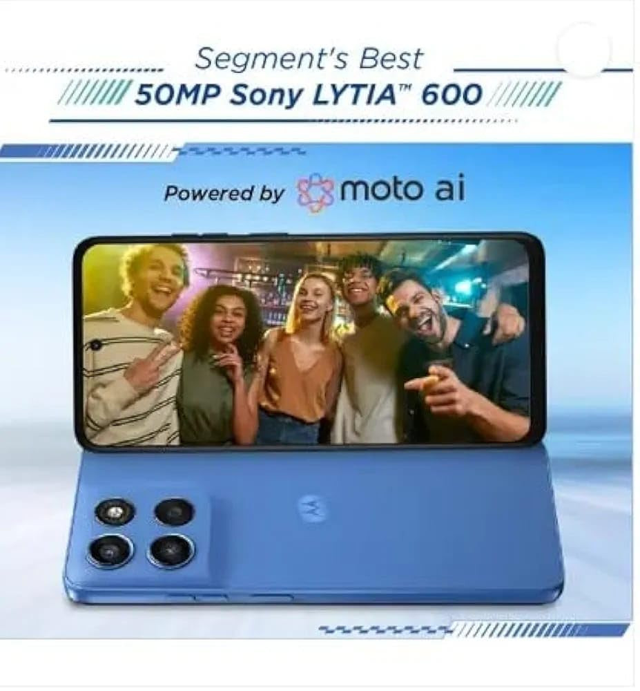 Motorola G57 Power 5G Fluidity 8GB RAM 128GB Storage Snapdragon 6s Gen 4 Processor 672 FHD Display 50MP LYT-600 8MP Ultrawide 8MP Selfie Camera 7000mAh Battery 33W TurboPower IP64