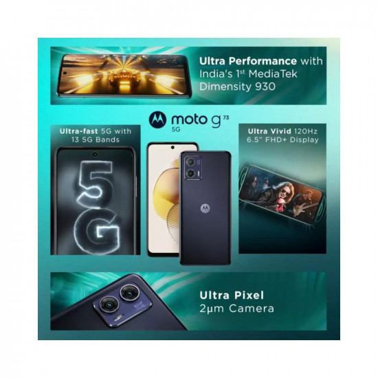 MOTOROLA g73 5G (Midnight Blue, 128 GB) (8 GB RAM)