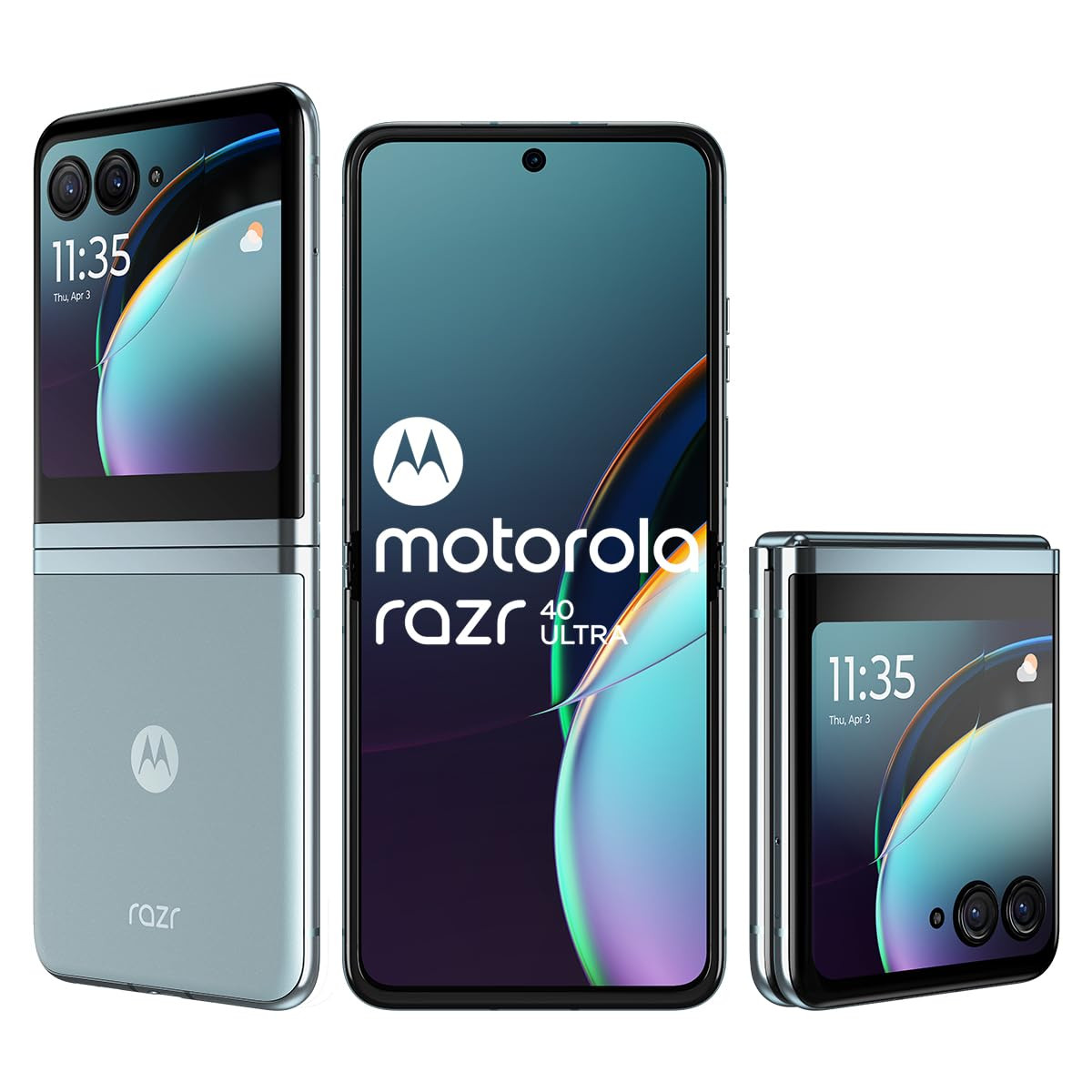 Motorola razr 40 Ultra (Glacier Blue, 8GB RAM, 256GB Storage) | 3.6
