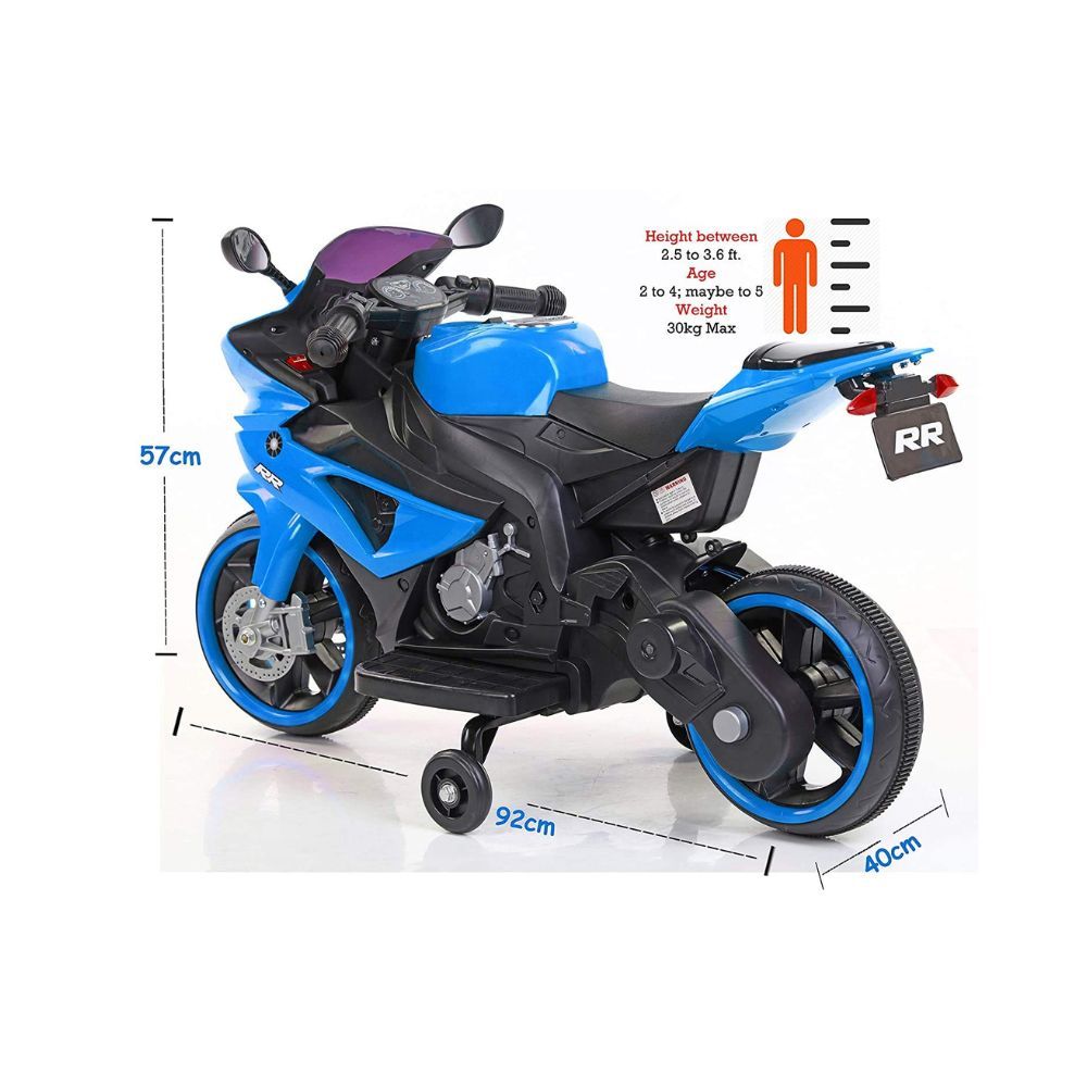 MUNMUN TOY Baby Bike for Kids Ride on Battery Operated Bike Red Colour Bike for Boys 2 to 4 Years 007-3002